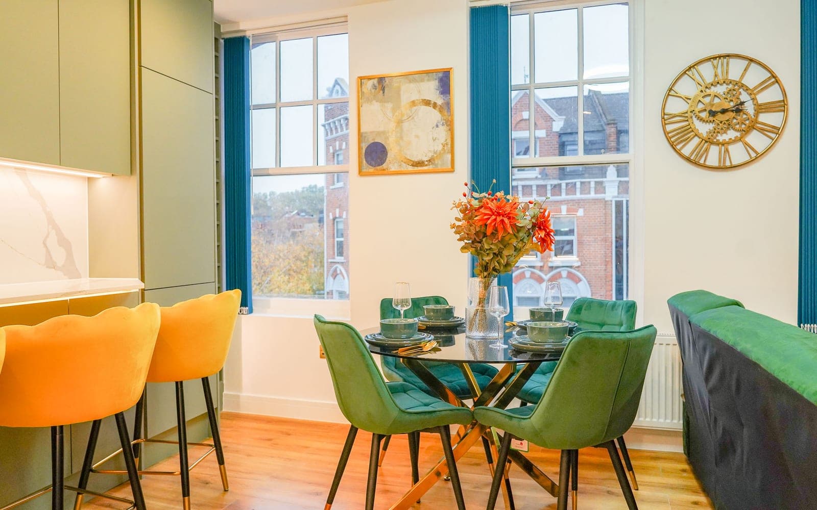 The one-bedroom apartment at Barnard Mews, London