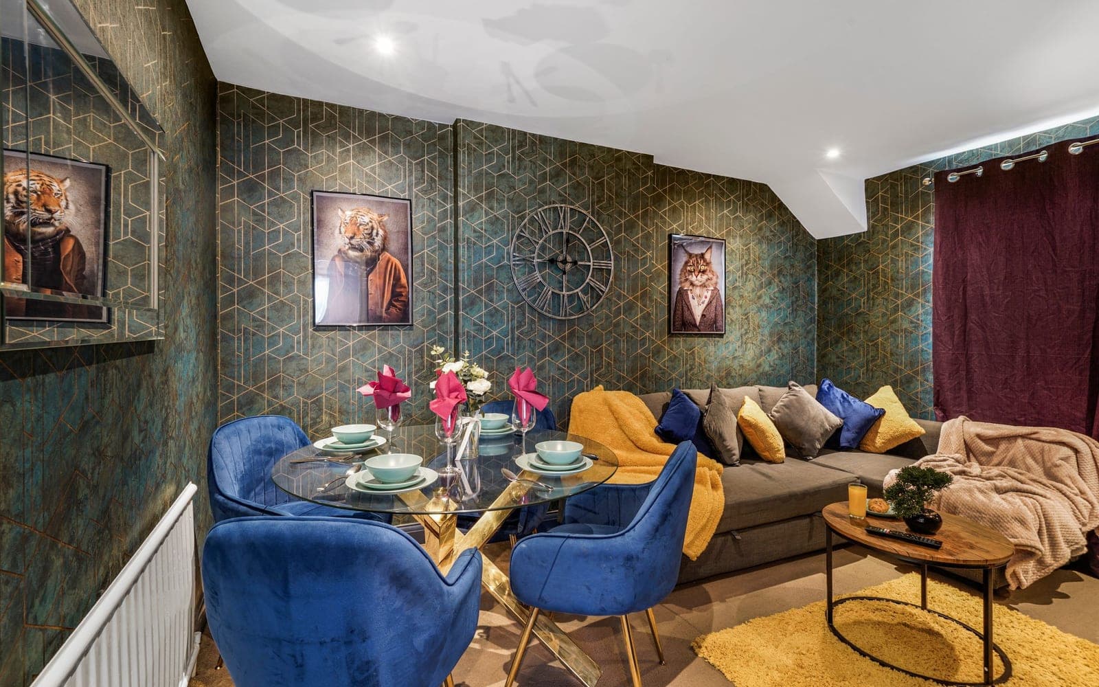 The one-bedroom apartment at Great North Way, London