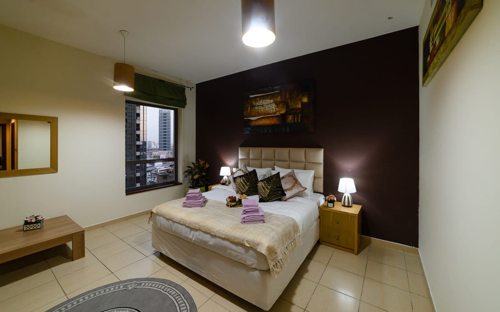 The two-bedroom apartment at Jumeirah Beach Residence, Dubai