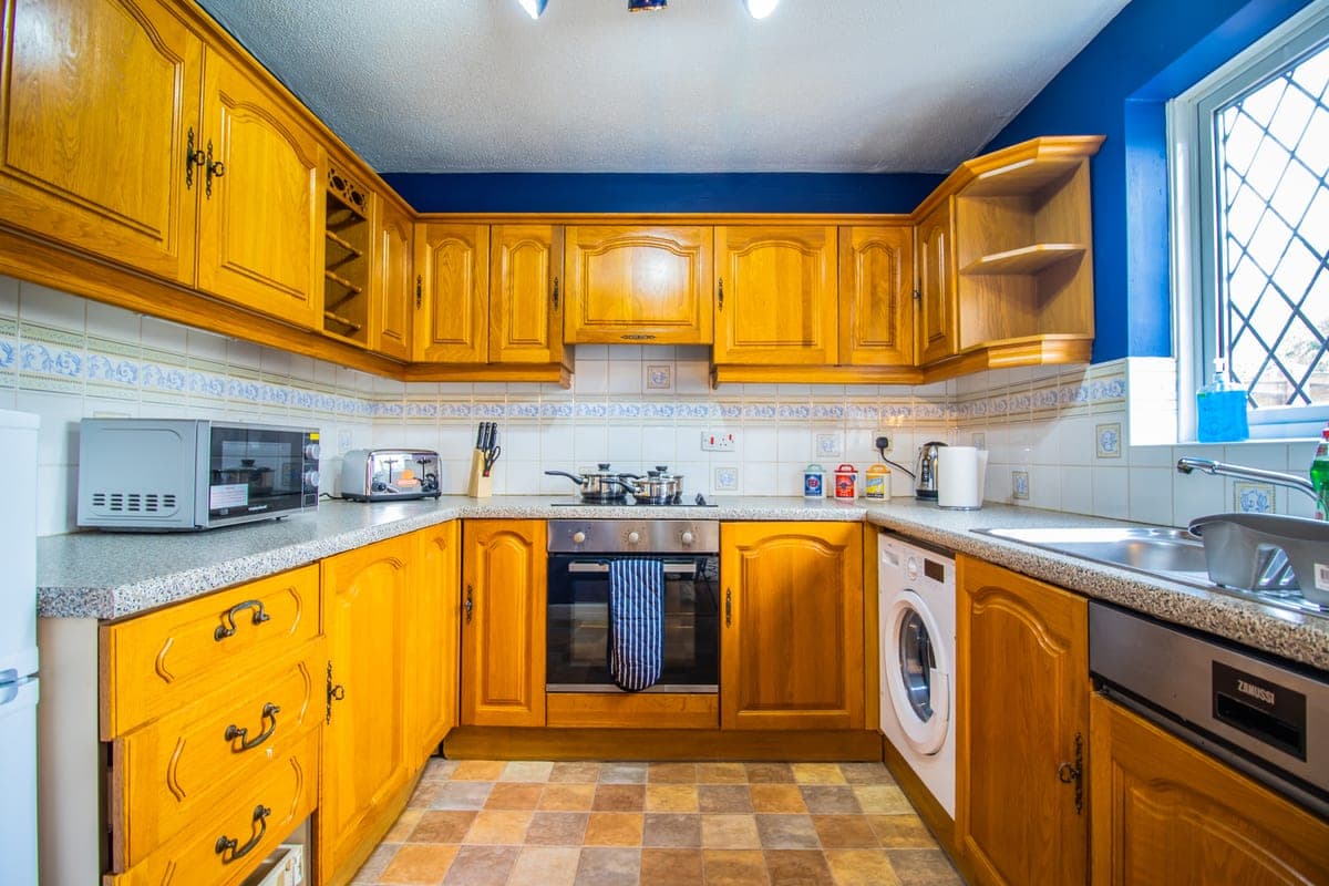 Kitchen with full-size appliances
